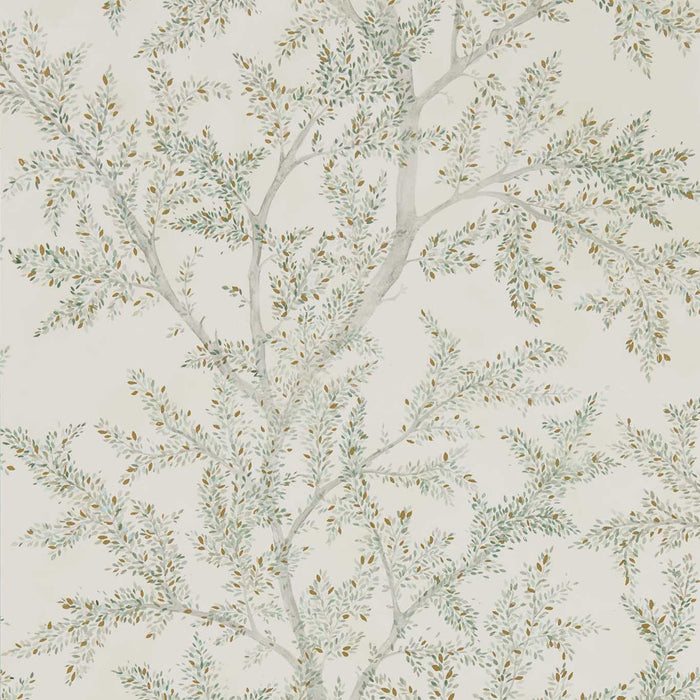 Sanderson Farthing Wood Sage Grey Wallpaper Sample DYSI216614
