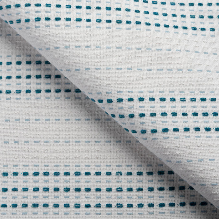 Link Outdoor Dash Teal Fabric Sample 202-46