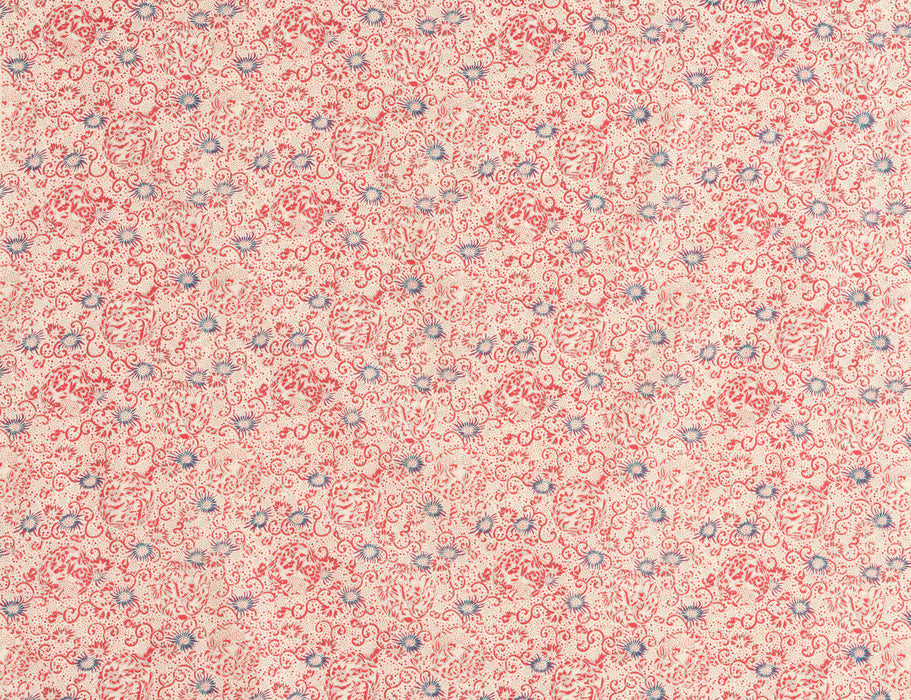 Le Manach Butterfly Rouge Fabric Sample L4226002