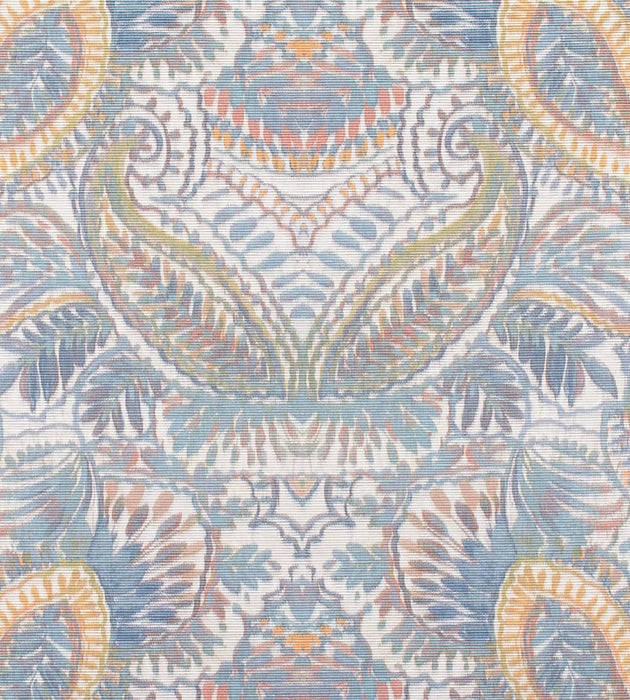 Old World Weavers Indra Slate Blue/Multi Fabric Sample E568550001