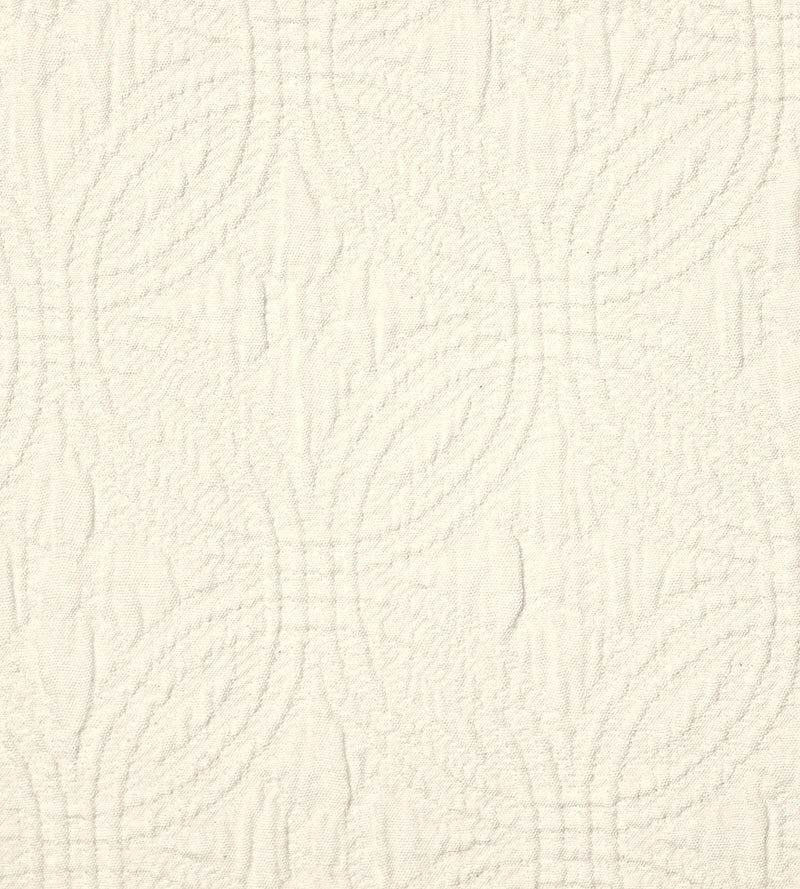 Old World Weavers Piquet Double Ring Cream Fabric E7DOUB0010