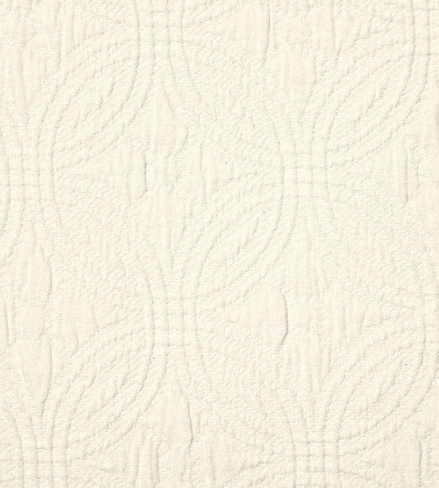 Old World Weavers Piquet Double Ring Cream Fabric E7DOUB0010