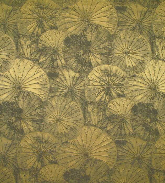Old World Weavers Lotus Olive Fabric Sample E7LOTU0040