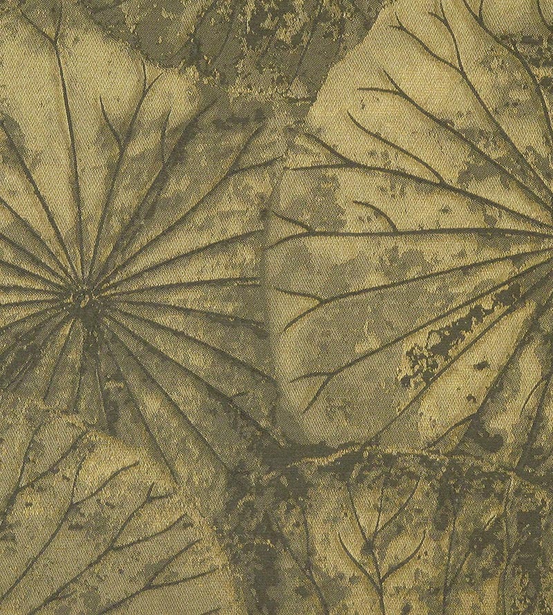 Old World Weavers Lotus Olive Fabric Sample E7LOTU0040