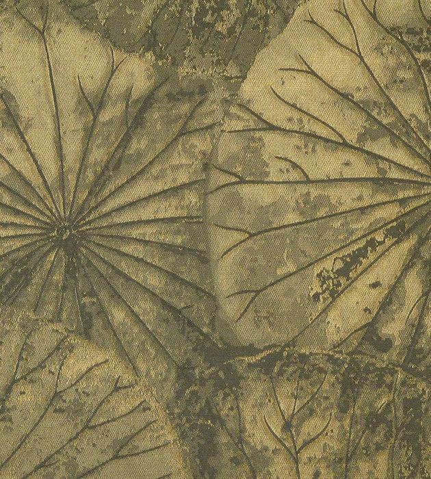 Old World Weavers Lotus Olive Fabric Sample E7LOTU0040