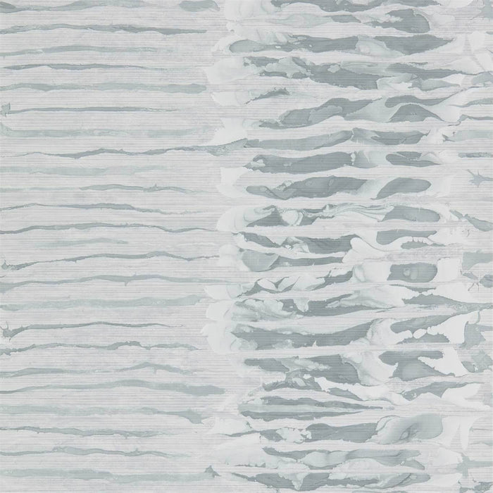 Harlequin Ripple Stripe Steel Wallpaper Sample EANW112577