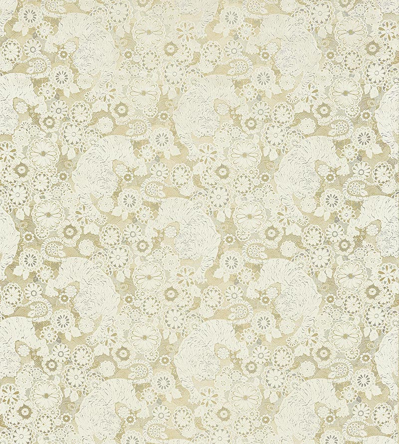 Old World Weavers Siberian Tiger White Tawny Fabric Sample EA18V10001