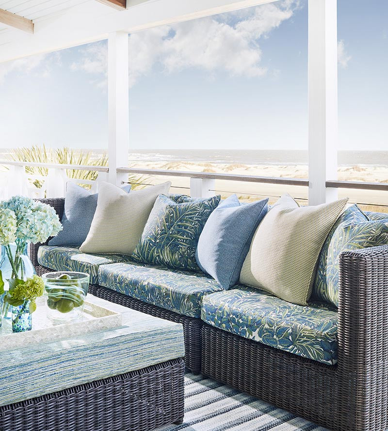 Old World Weavers Playa Jardin Tapestry Verdure Fabric Sample EA55530001