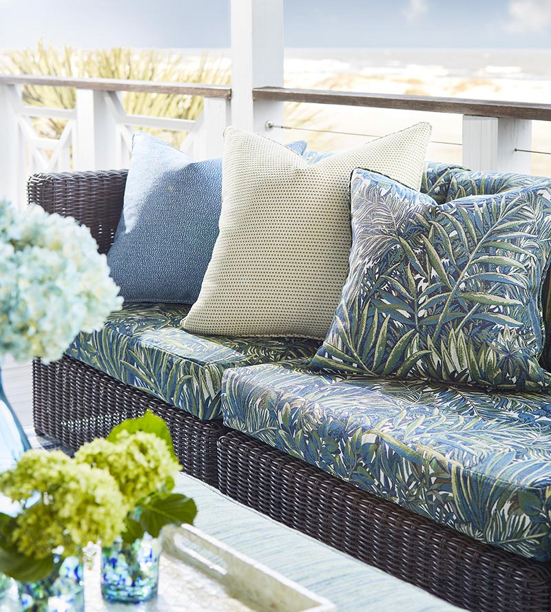 Old World Weavers Arena Beach Blue Water Fabric EA60030001