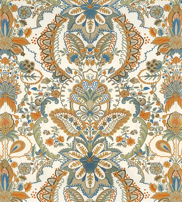 Old World Weavers Lalita Crewel Antique Fabric Sample EG23900002