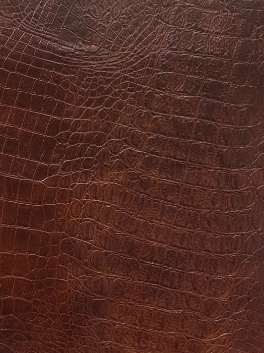 Old World Weavers Motiv Kroko 14 Crocodile - Camel Fabric Sample EH14G8AP14