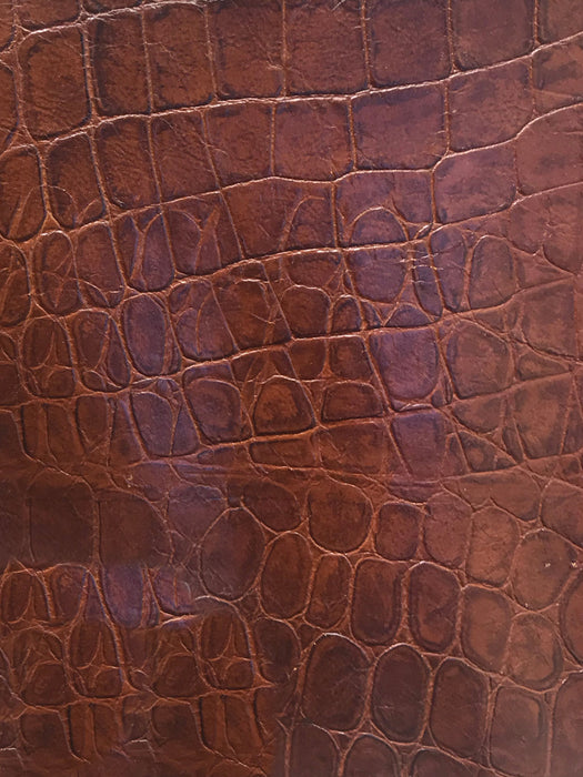 Old World Weavers Motiv Kroko 15 Crocodile - Pecan Fabric Sample EH15G8AP15