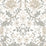 Seabrook Designs Honeysuckle Floral Prepasted Ivory & Grey Wallpaper Sample EP10000
