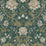 Seabrook Designs Honeysuckle Floral Prepasted Teal & Moss Green Wallpaper Sample EP10004