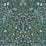 Seabrook Designs Victorian Garden Floral Prepasted Prussian Blue & Moss Green Wallpaper Sample EP10102