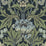 Seabrook Designs Primrose Garden Floral Prepasted Midnight Blue & Sage Wallpaper Sample EP10212