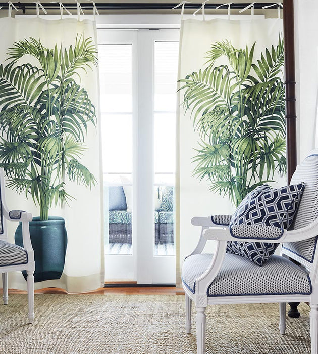 Old World Weavers Playa Del Duque - Panel Leaf Fabric Sample EQDELD0890