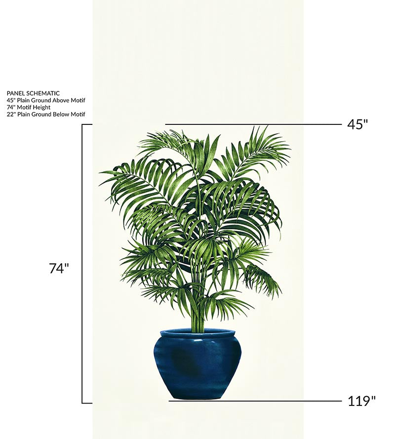 Old World Weavers Playa Del Duque - Panel Leaf Fabric Sample EQDELD0890