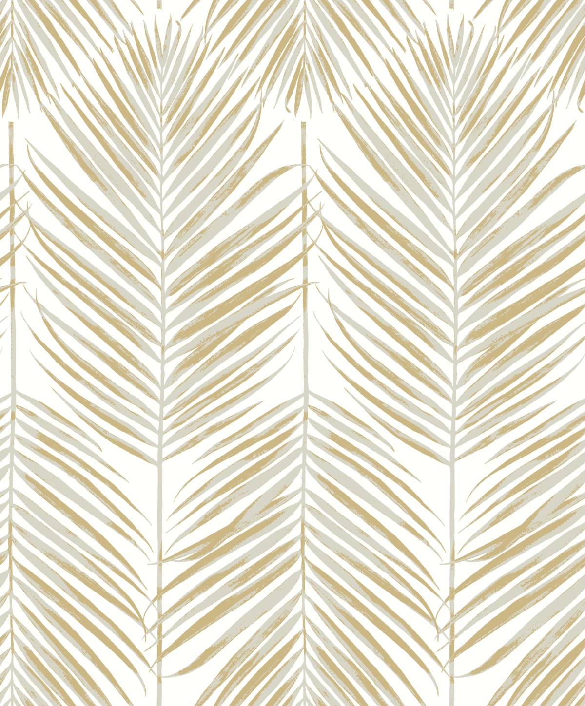 Seabrook Designs Marina Palm Silver & Gold Wallpaper ET10710