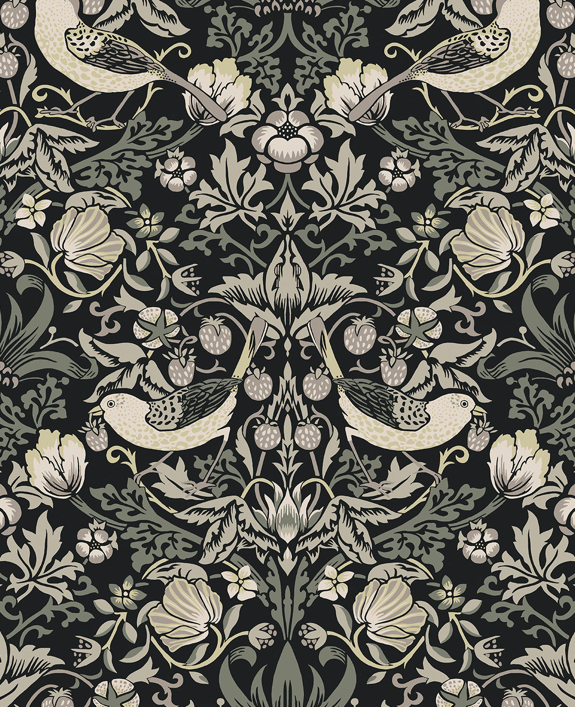 Seabrook Designs Fragaria Garden Blacksmith Wallpaper ET11200