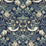 Seabrook Designs Fragaria Garden Navy Blue & Aloe Wallpaper Sample ET11212