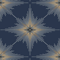Seabrook Designs North Star Navy Blue Wallpaper ET11402