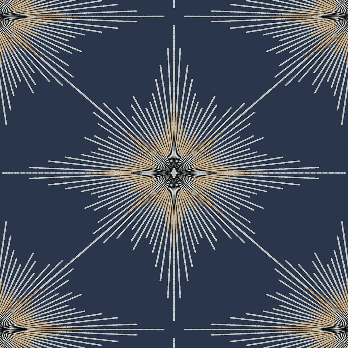 Seabrook Designs North Star Navy Blue Wallpaper ET11402