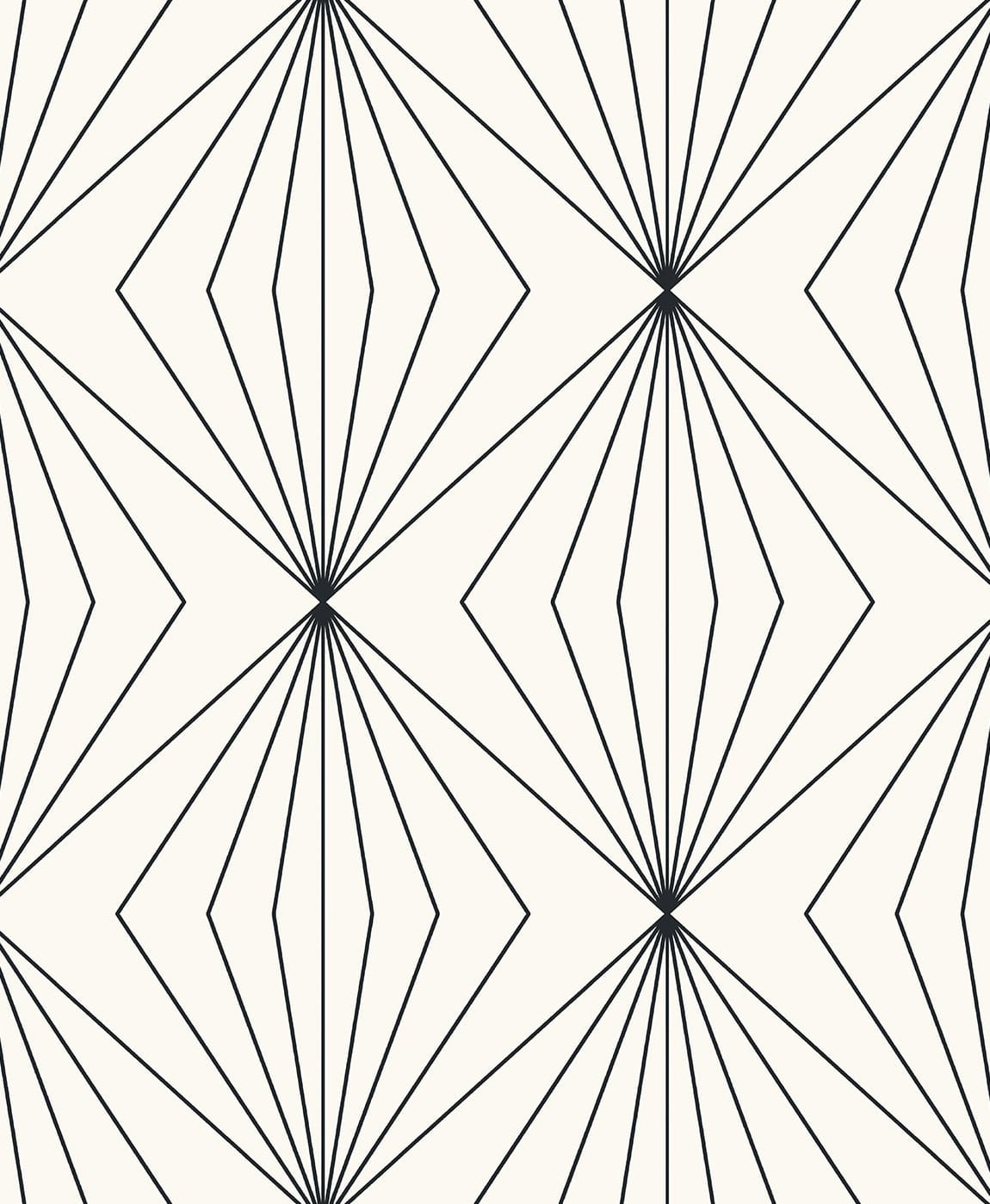 Seabrook Designs Diamond Vector Ebony & Eggshell Wallpaper ET11500