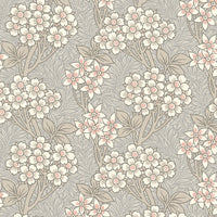 Seabrook Designs Floral Vine Daydream Grey & Rose Petal Wallpaper ET12016