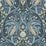 Seabrook Designs Bird Scroll Navy & Beige Wallpaper Sample ET12212