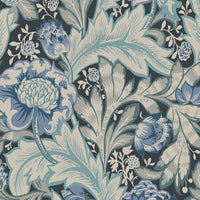 Seabrook Designs Acanthus Garden Bluestone & Golden Wallpaper ET12312