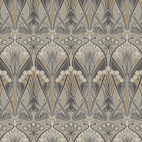 Seabrook Designs Dragonfly Damask Bronze & Smoke Wallpaper ET12406