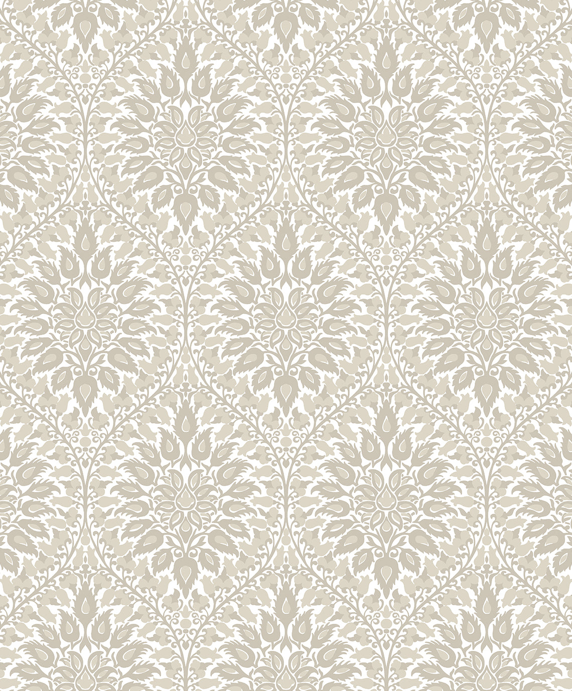 Seabrook Designs Luna Ogee Natural Cream Wallpaper ET12905