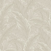 Seabrook Designs Gulf Tropical Leaves Crema Wallpaper ET13005