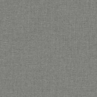 Seabrook Designs Abington Faux Linen Sleek Charcoal Wallpaper EW10110