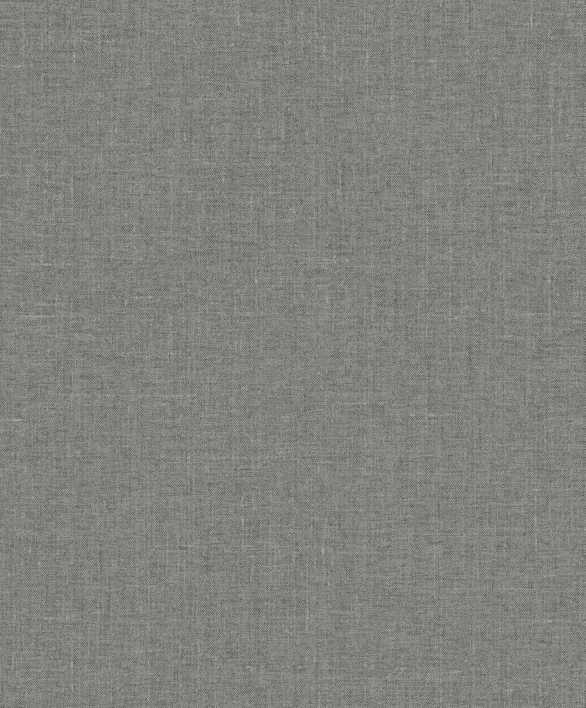 Seabrook Designs Abington Faux Linen Sleek Charcoal Wallpaper EW10110