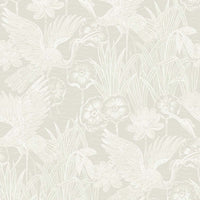 Seabrook Designs Marsh Cranes Daylight Wallpaper EW11010