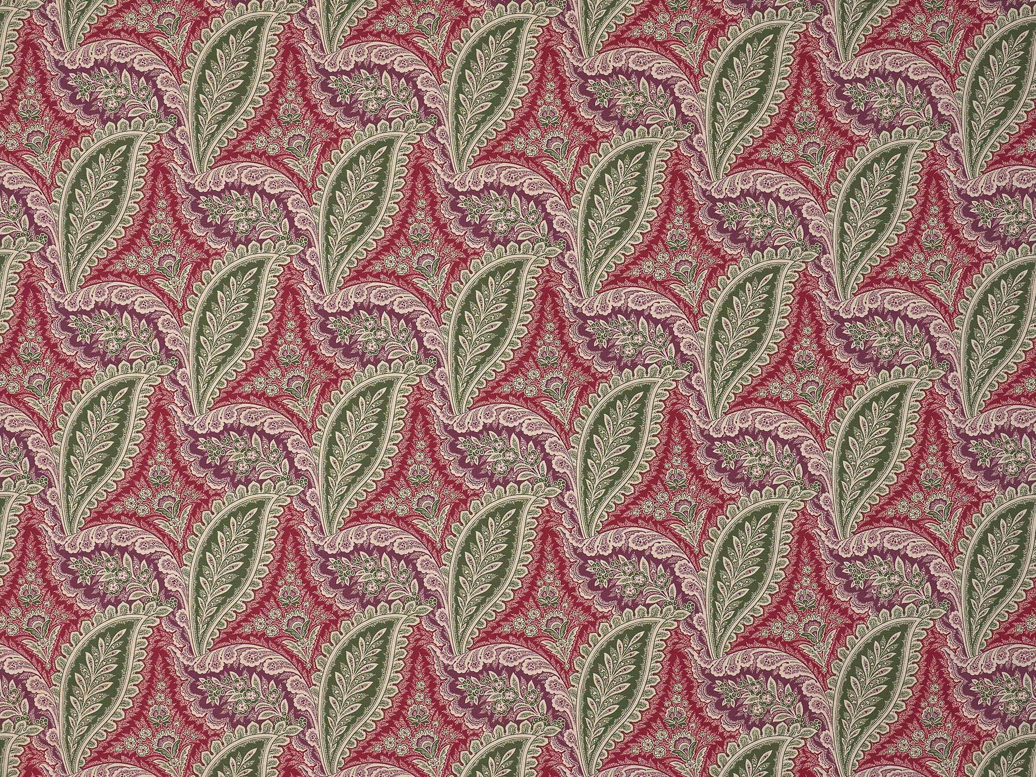 Braquenie Kerala Kerala Prune Fabric Sample B7696003