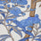 Quadrille Enchanted Garden Bamboo Multi Blues Taupe Fabric 303810F-05WLC