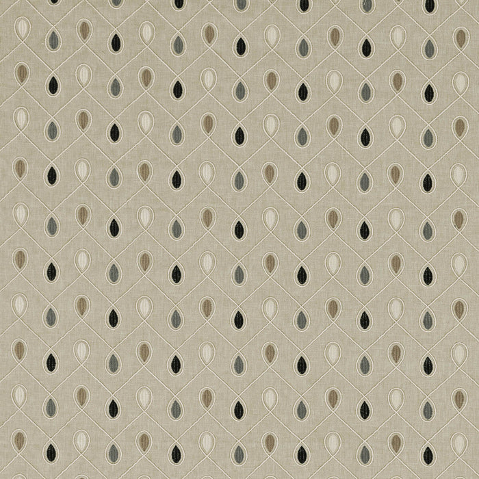 Clarke & Clarke Healey Charcoal Fabric Sample F0936/01.CAC.0