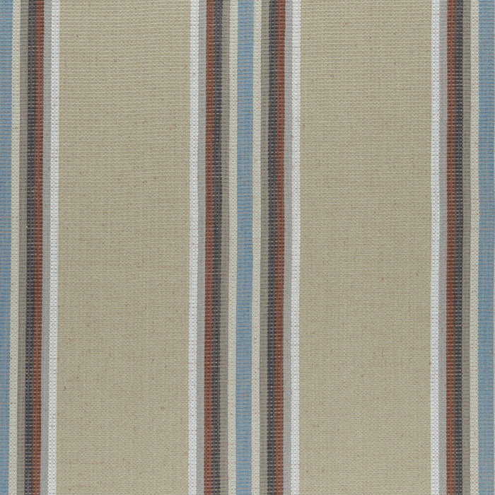 Clarke & Clarke Imani Cinnabar/Aqua Fabric Sample F0955/02.CAC.0