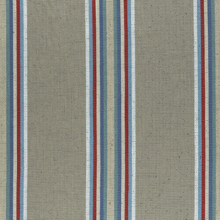 Clarke & Clarke Imani Indigo/Red Fabric Sample F0955/03.CAC.0