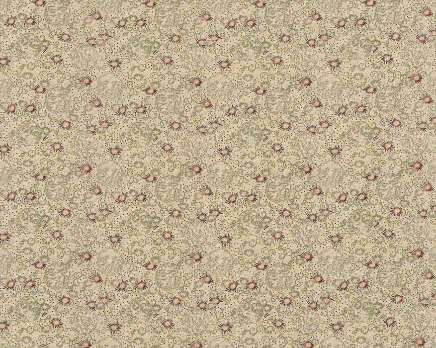 Le Manach Butterfly Vert Fabric Sample L4226001