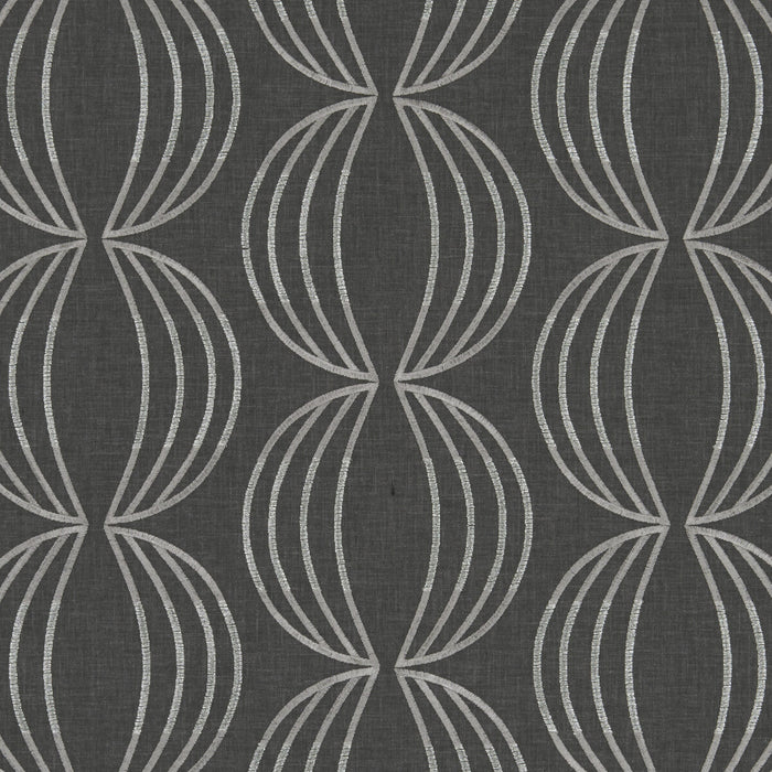 Clarke & Clarke Carraway Charcoal Fabric Sample F1070/02.CAC.0