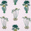 Clarke & Clarke Jungle Palms Pink Fabric Sample F1110/04.CAC.0