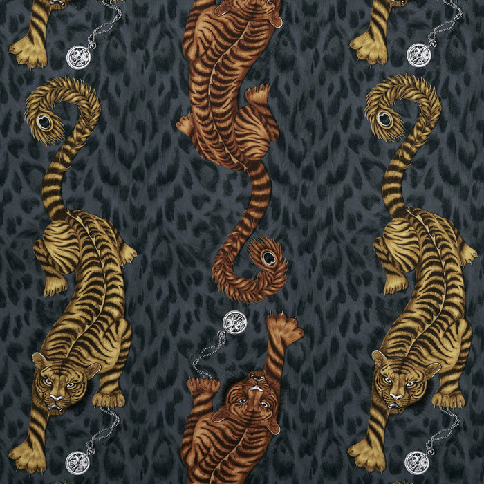 Clarke & Clarke Tigris Flame Fabric Sample F1114/01.CAC.0