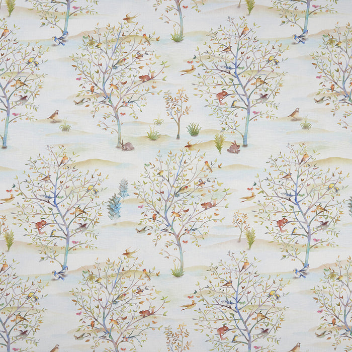 Clarke & Clarke Coppice Autumn/Cream Fabric Sample F1147/01.CAC.0