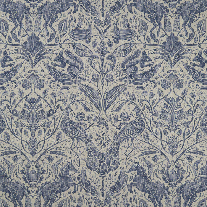 Clarke & Clarke Forest Trail Ink Fabric Sample F1158/02.CAC.0