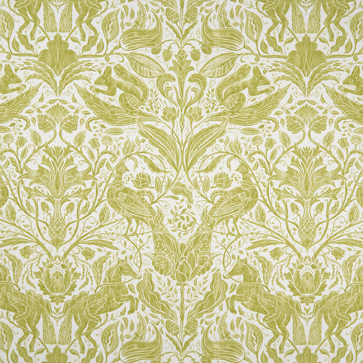 Clarke & Clarke Forest Trail Citrus Fabric Sample F1159/01.CAC.0