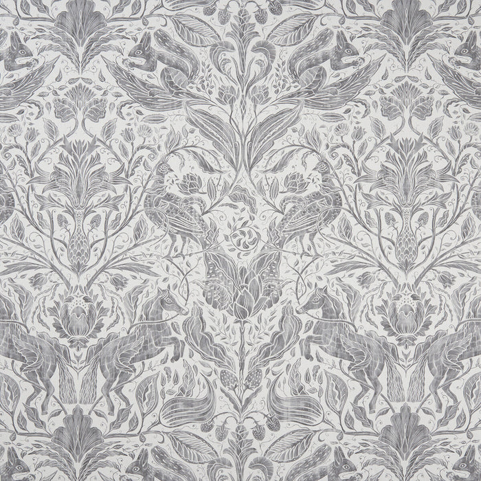 Clarke & Clarke Forest Trail Smoke Fabric Sample F1159/03.CAC.0